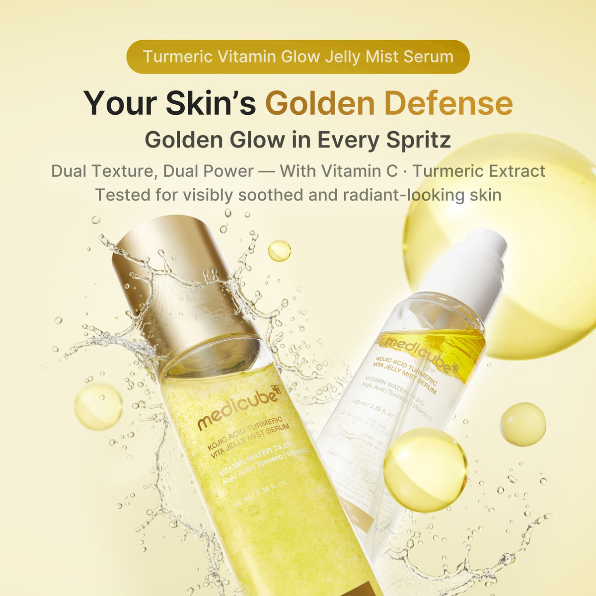 Kojic Acid Turmeric Vitamin Gold Jelly Mist Serum M0