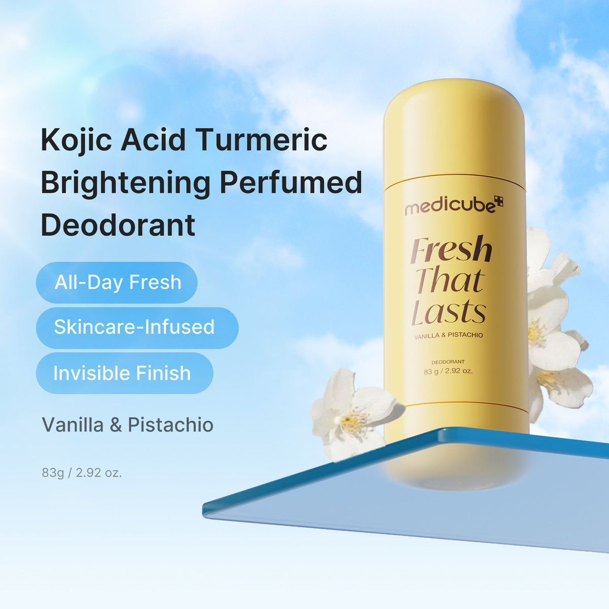 Kojic Acid Brightening Deodorant (Vanilla & Pistachio) U5