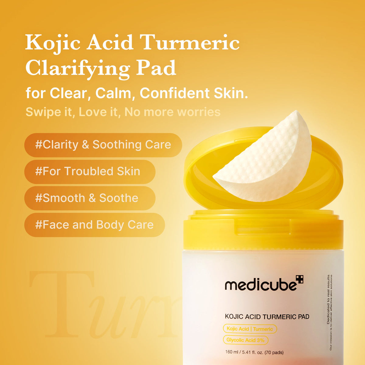 Kojic Acid Tumeric Toner Pad O7