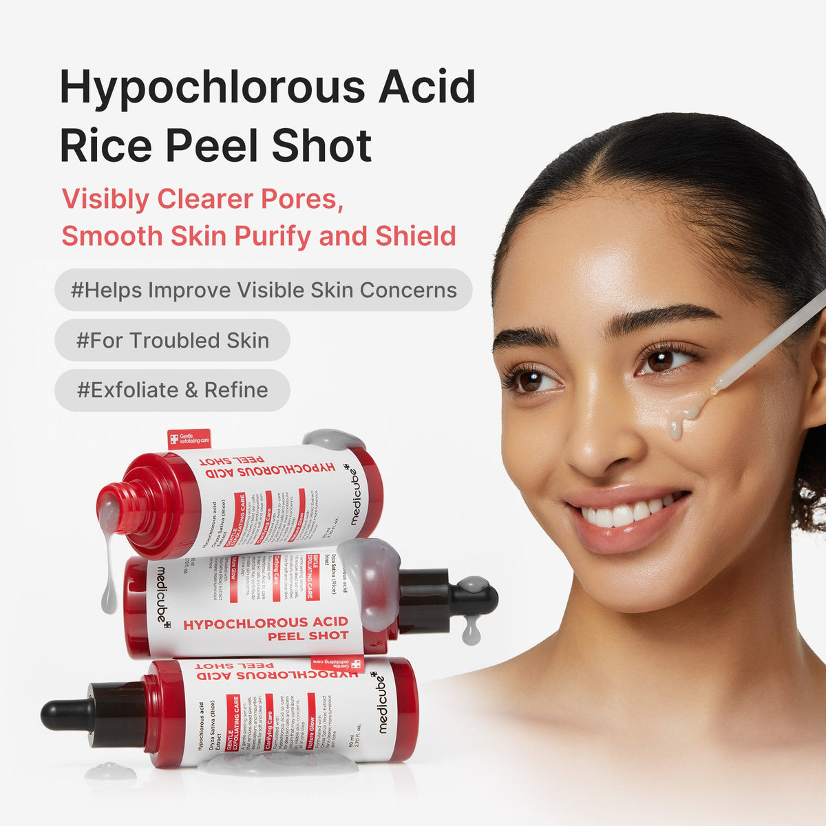 Hypochlorous Acid Rice Peel Shot X1