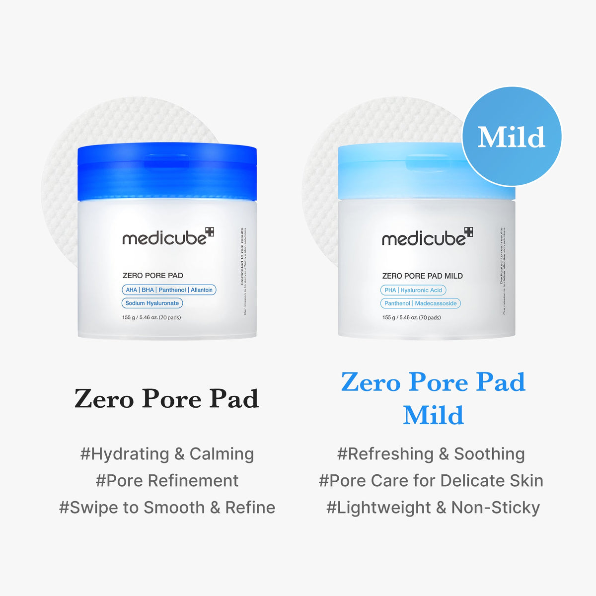 Zero Pore Madecassoside Pads (Mild) X2