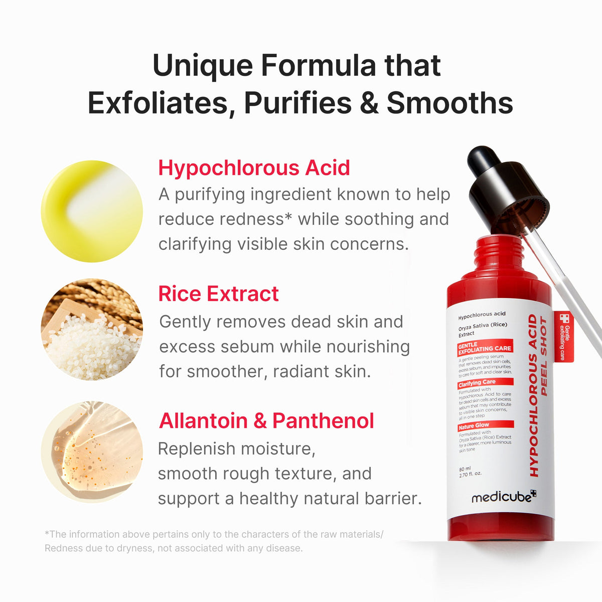 Hypochlorous Acid Rice Peel Shot X1