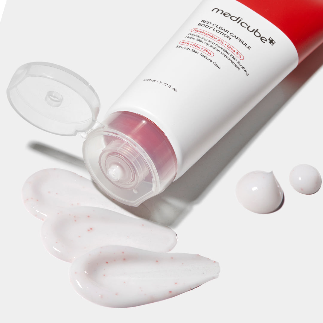 Red Clear Capsule Body Lotion Q0