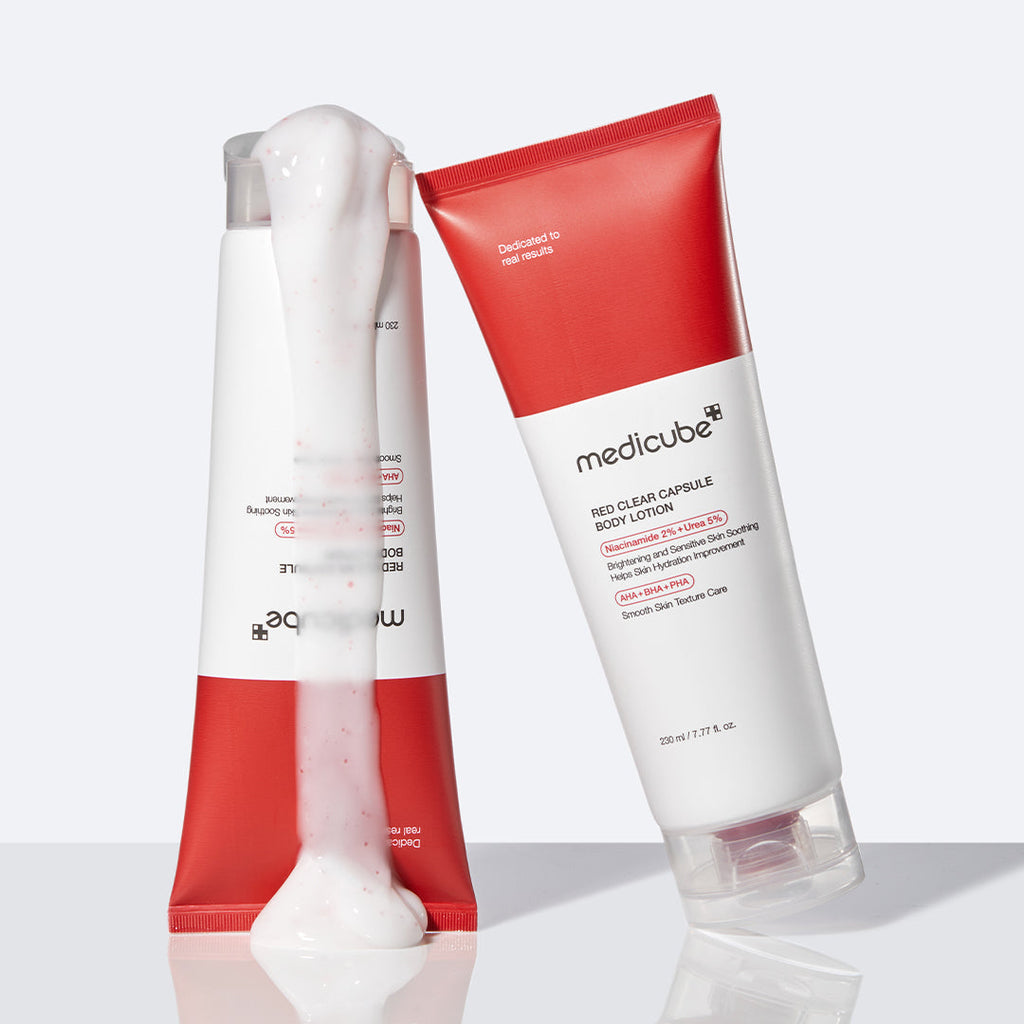 Red Clear Capsule Body Lotion Q0