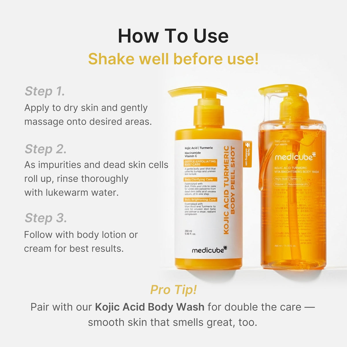 Kojic Acid Turmeric Body Peel Shot A3