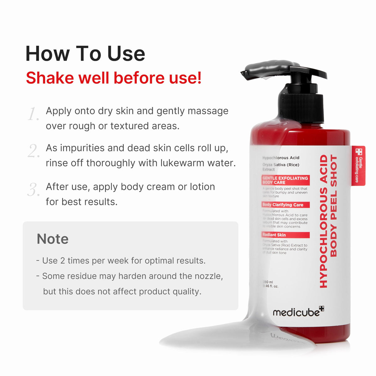 Hypochlorous Acid Rice Body Peel Shot P3