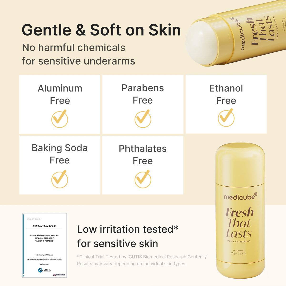 Kojic Acid Brightening Deodorant (Vanilla & Pistachio) U5