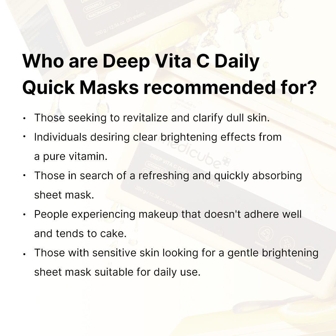 Deep Vita C Daily Quick Masks P8