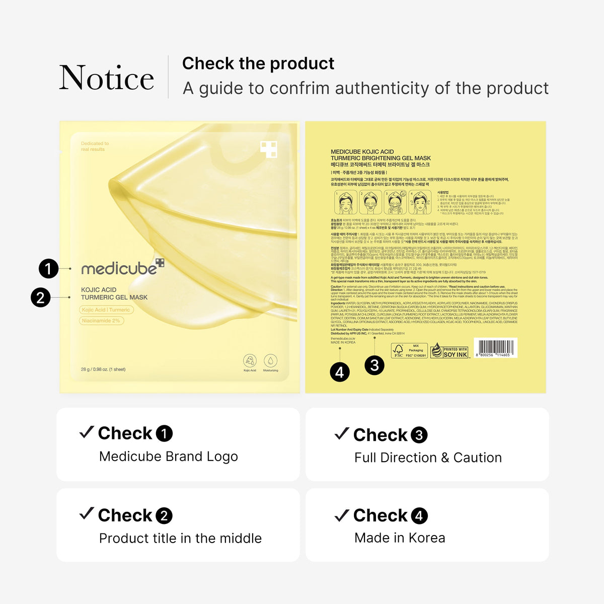 Kojic Acid Turmeric Gold Jelly Gel Mask T9
