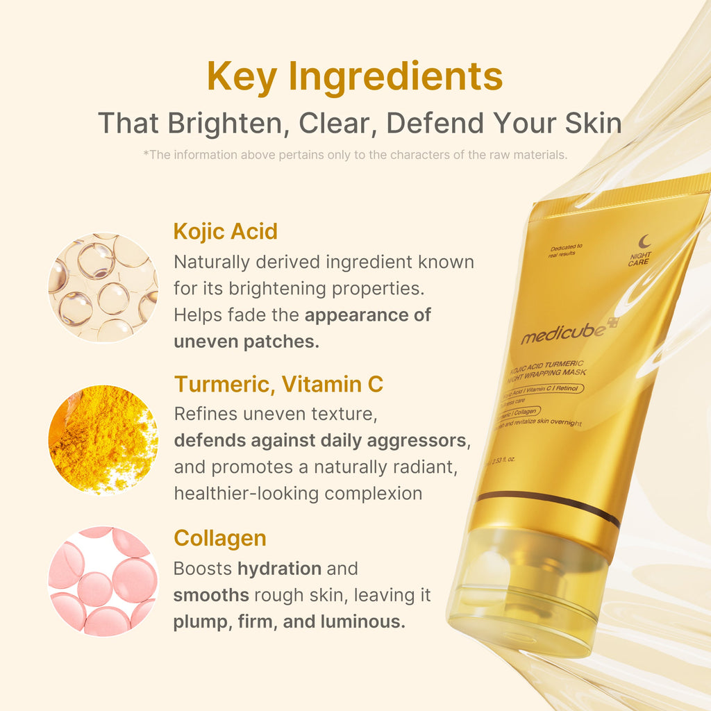Kojic Acid Turmeric Overnight Wrapping Mask W1