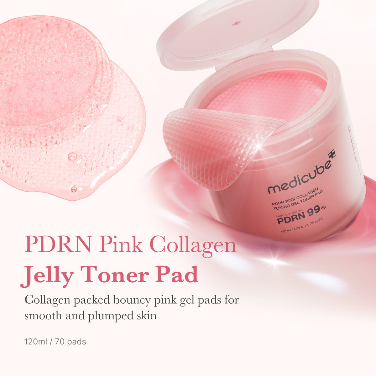 PDRN Pink Collagen Gel Toner Pad S2