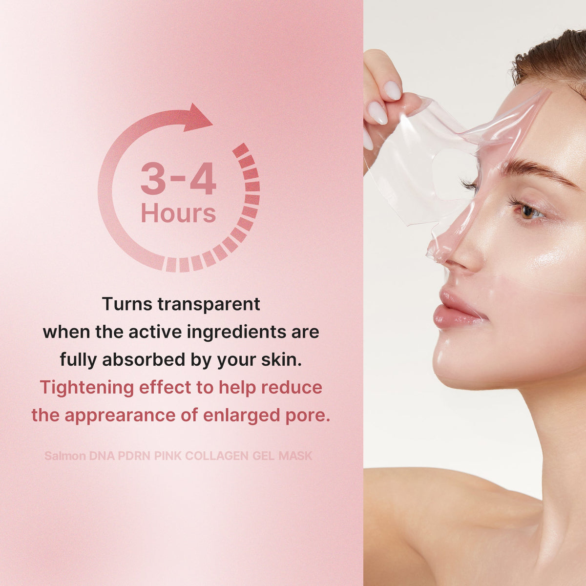 Salmon PDRN Pink Collagen Jelly Gel Mask U8