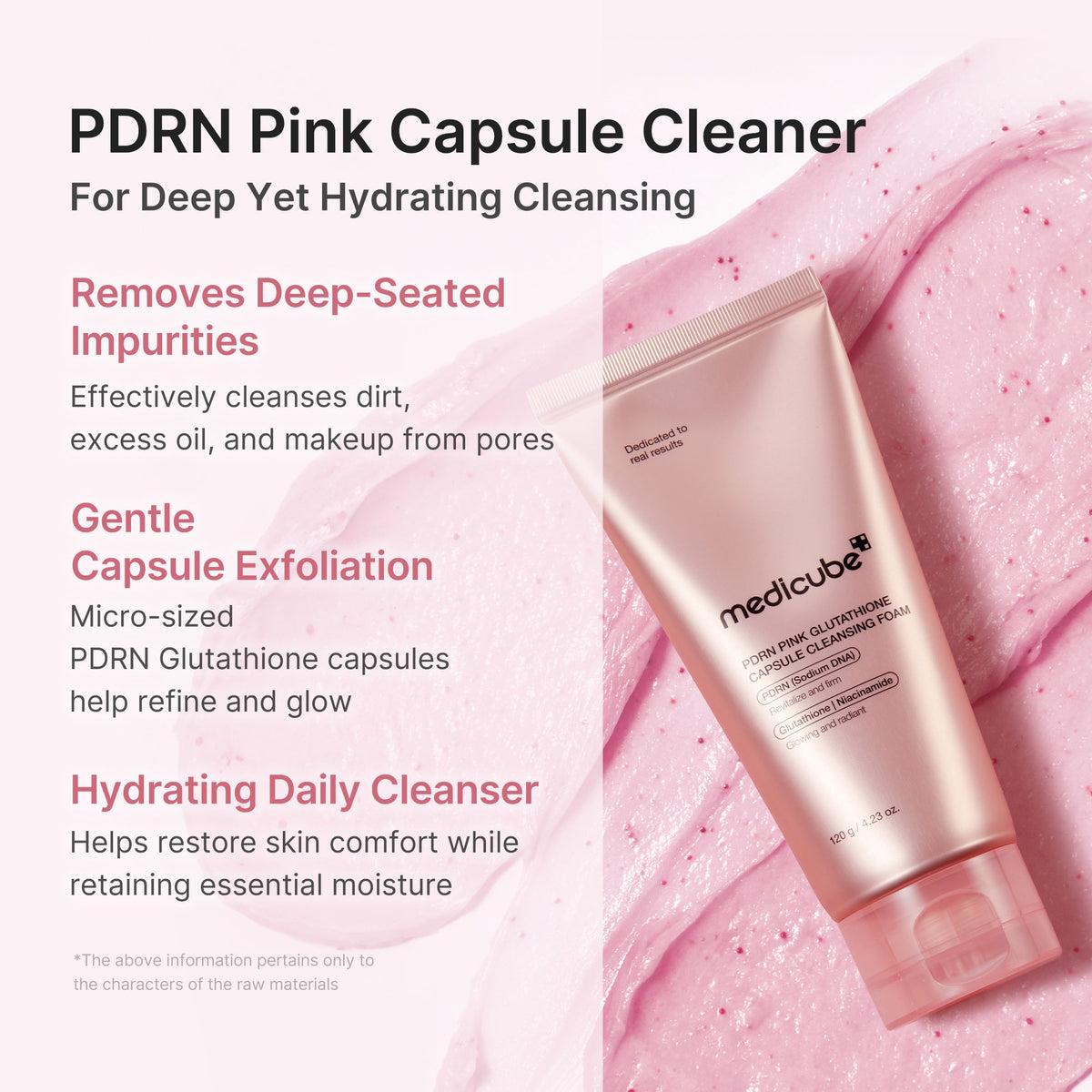 PDRN Pink Glutathione Capsule Foam Cleanser A9