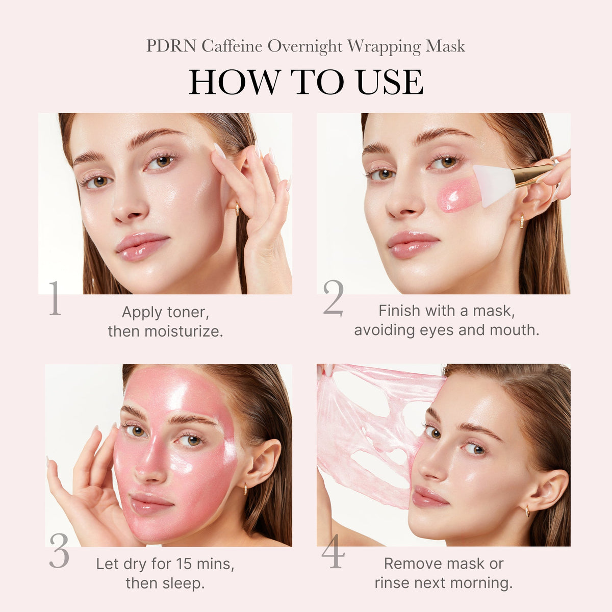 PDRN Pink Caffeine Overnight Wrapping Mask S8