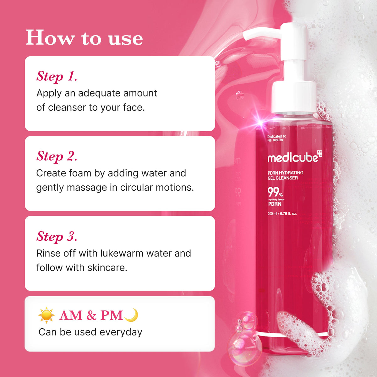 PDRN Pink Gel Cleanser F5