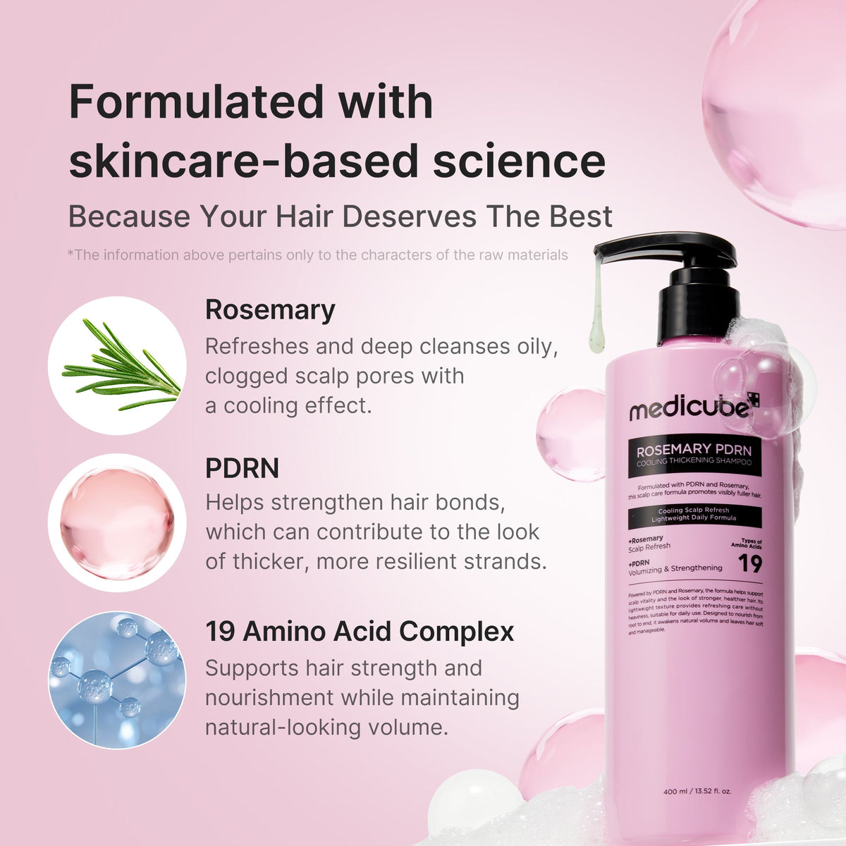 Rosemary PDRN Cooling Thickening Shampoo Z2